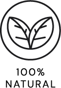 Icon for 100% natural ingredients β clean label promise