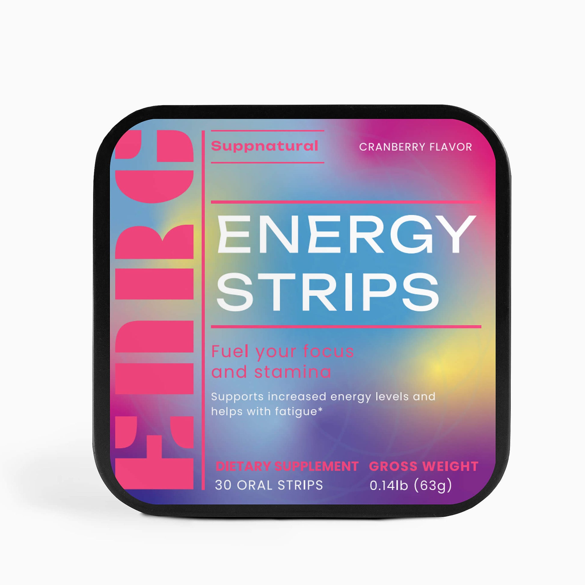 Portable natural energy and focus supplement for workouts and on-the-go performance
