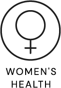 Icon showing support for womenβs health and wellness