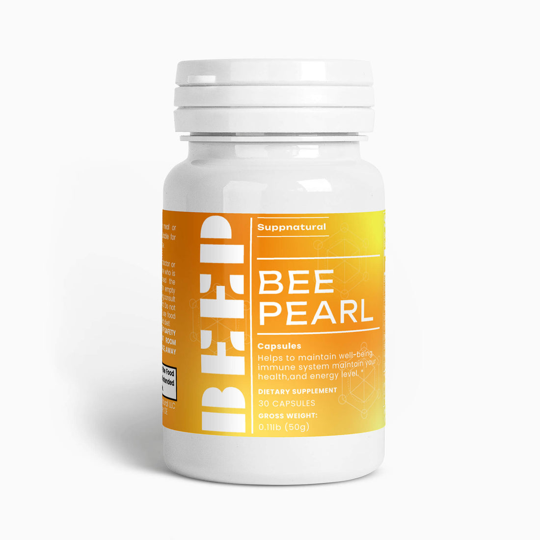 Bee Bread Supplement for Immune and Energy Support – 30 Capsules