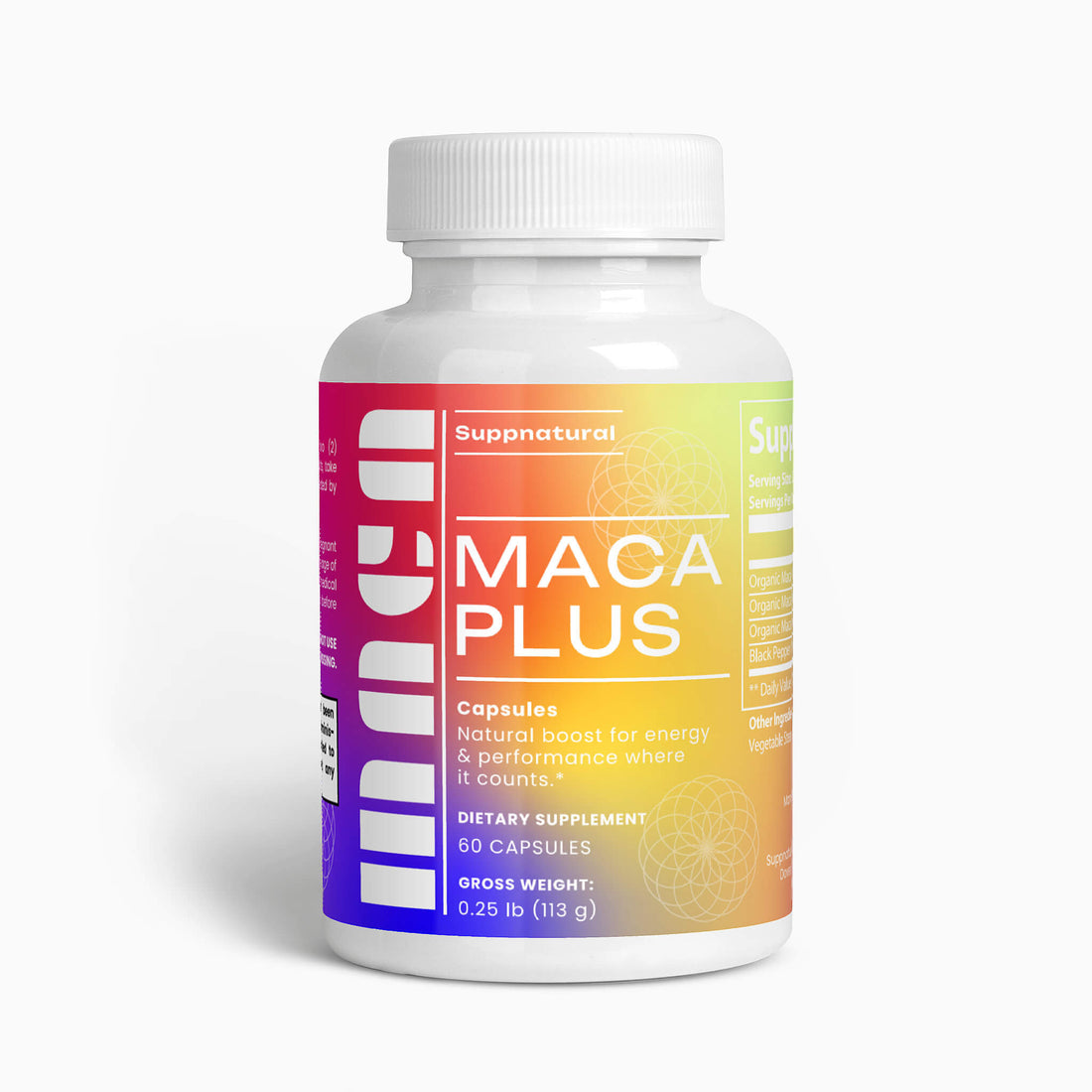 Organic Maca Root Capsules for Energy, Hormonal Balance & Stamina