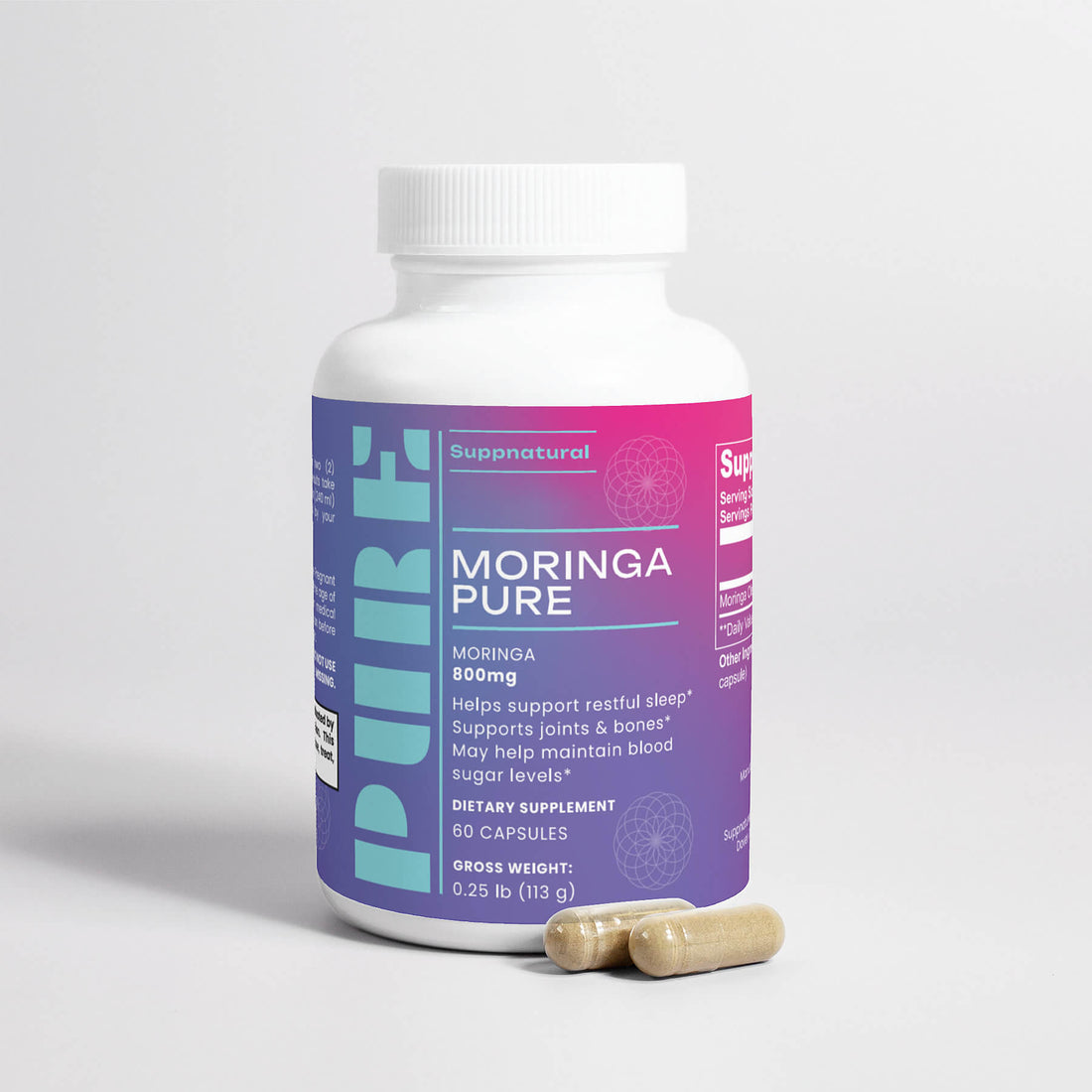 Moringa Pure Organic Capsules – Anti-Inflammatory and Energy Support