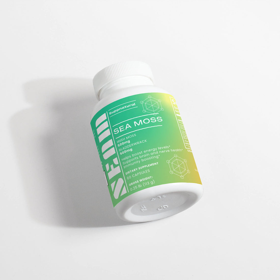 Organic Sea Moss Supplement Bottle – Immune, Thyroid & Gut Health Support