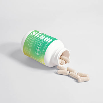 Close-up of Sea Moss Capsules – Supports Detox and Skin Health