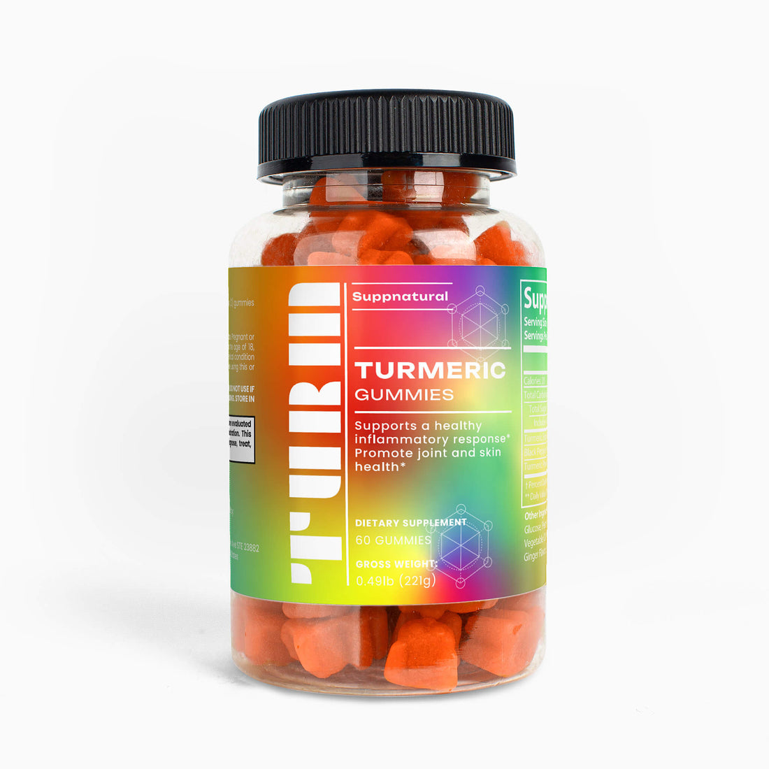 TURM Turmeric Curcumin Gummies with Black Pepper – Joint & Inflammation Support