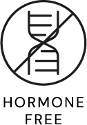 Hormone-Free icon — no artificial hormones included